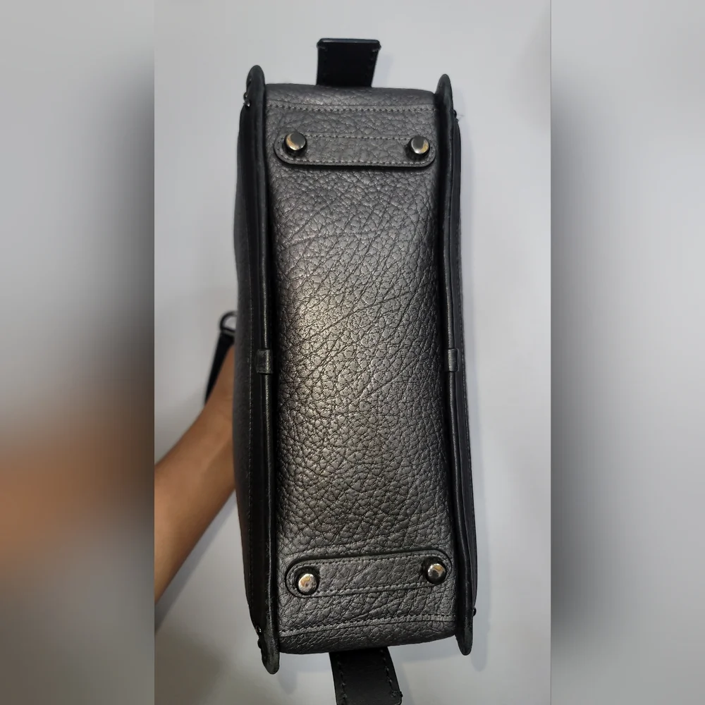 Coach Dreamer Black Textured Shoulder Bag - Picture 3 of 10